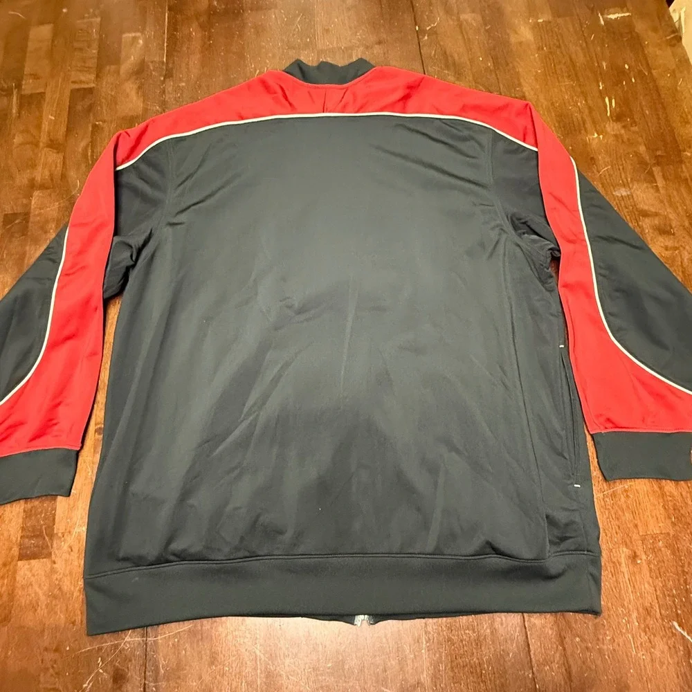 Jordan Track Jacket Mens XXL Black Red White Piping Jumpman Full Zip